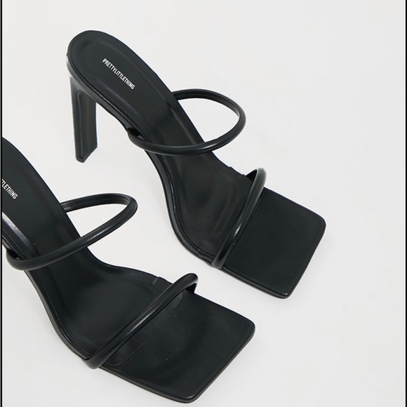 Black mule square high heels 🖤 - Picture 3 of 7